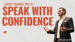 confident speaker overcoming public speaking anxiety