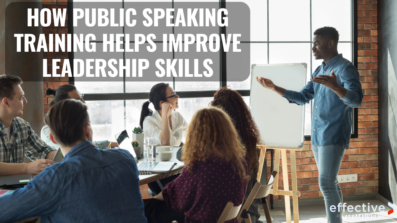 Executive leader demonstrating strong public speaking skills during a corporate vision-casting session.