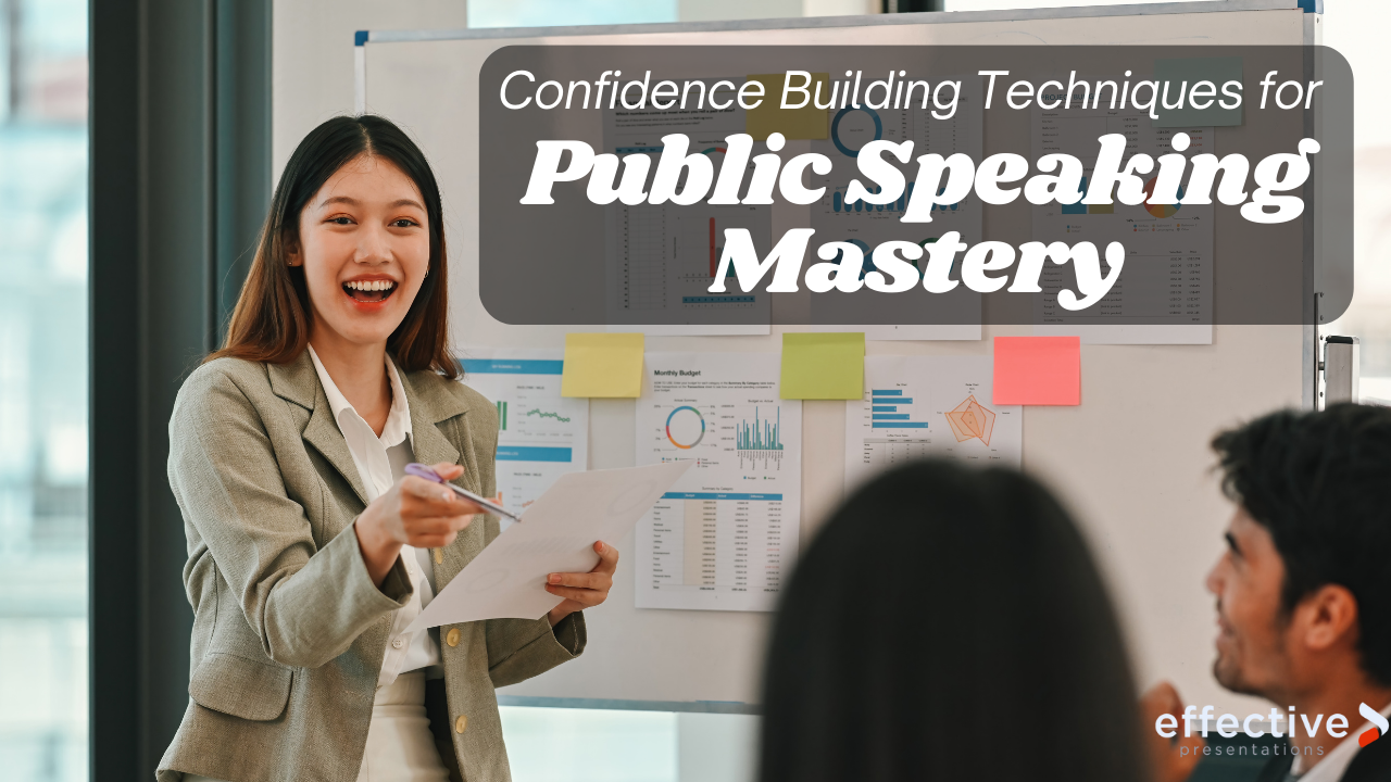 Professional speaker using deep breathing techniques to overcome stage fright before a corporate presentation.