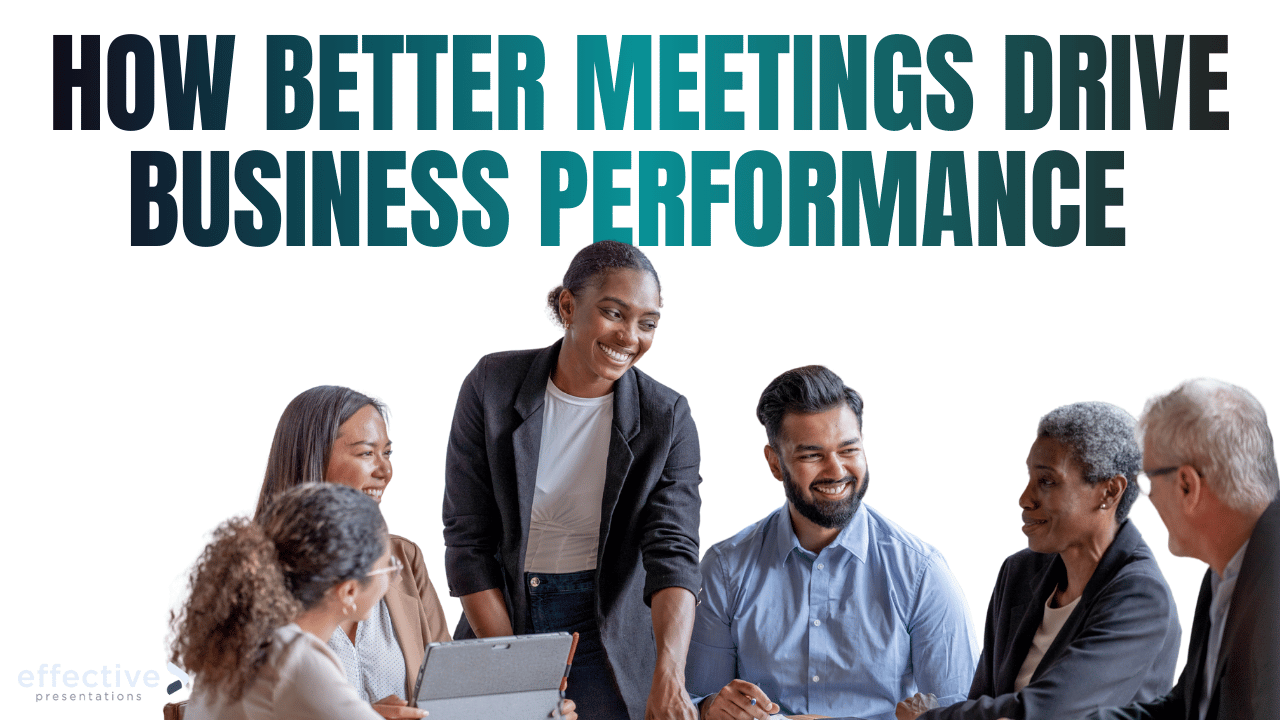 Team collaboration improving through communication training during a business meeting