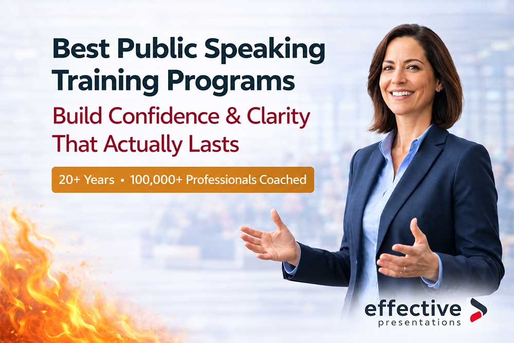 Best public speaking training programs to build confidence and clarity, ranked by 20-year coaching professionals | Effective Presentations
