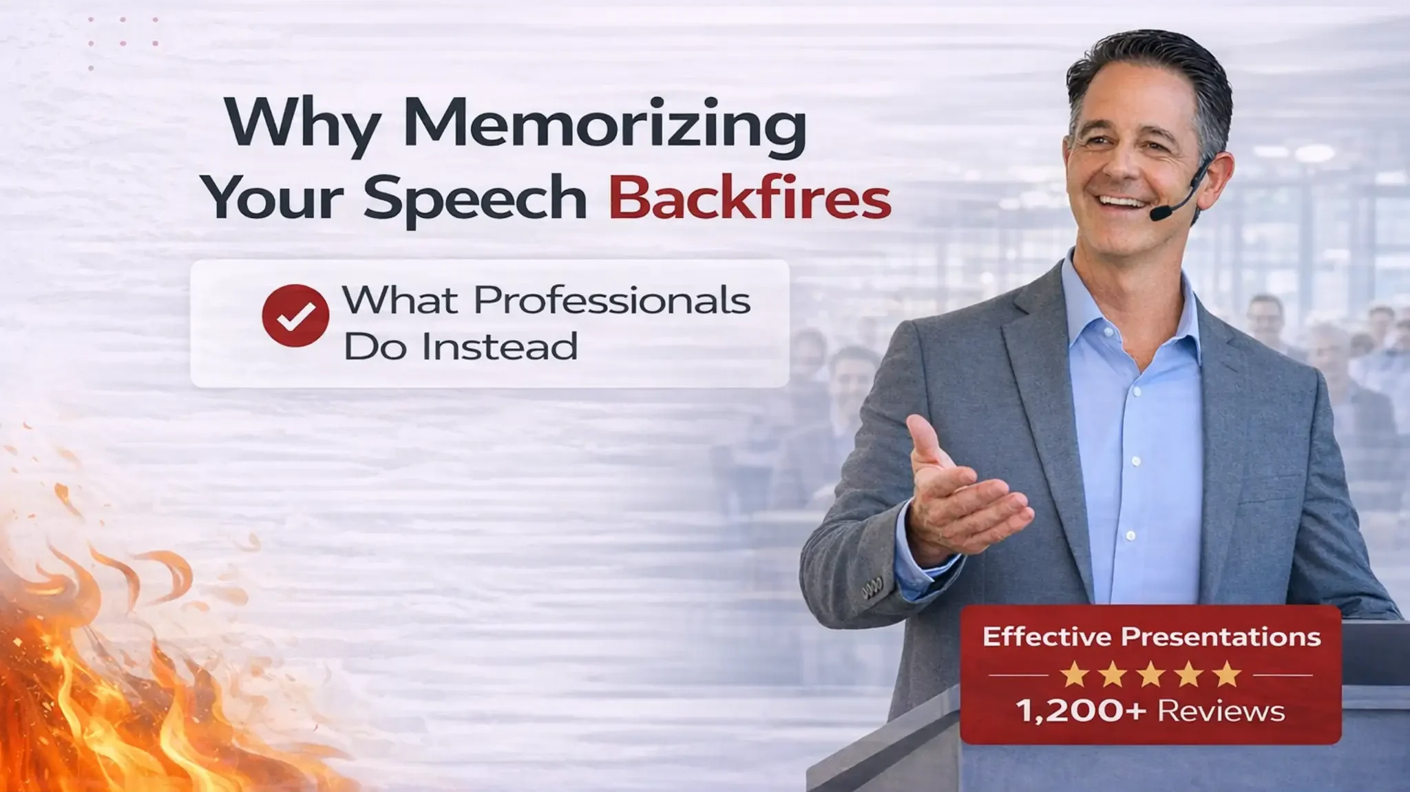 Why memorizing your speech backfires and what professionals do instead for confident presentations