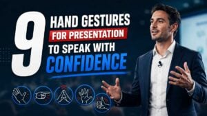 Purposeful hand gestures make presentations more engaging and easier to understand.