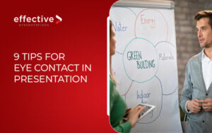 Confident eye contact strengthens presentation delivery and audience connection