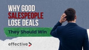 Sometimes the salesperson already knows enough to win but hasn't learned how to organize and communicate what they know around the customer's decision.